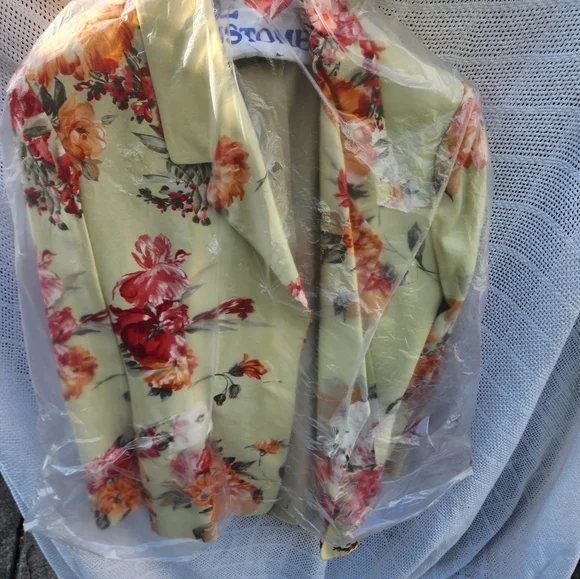 Vintage Linda Allard  Ellen Tracy‎ floral Blazer L - Picture 4 of 16
